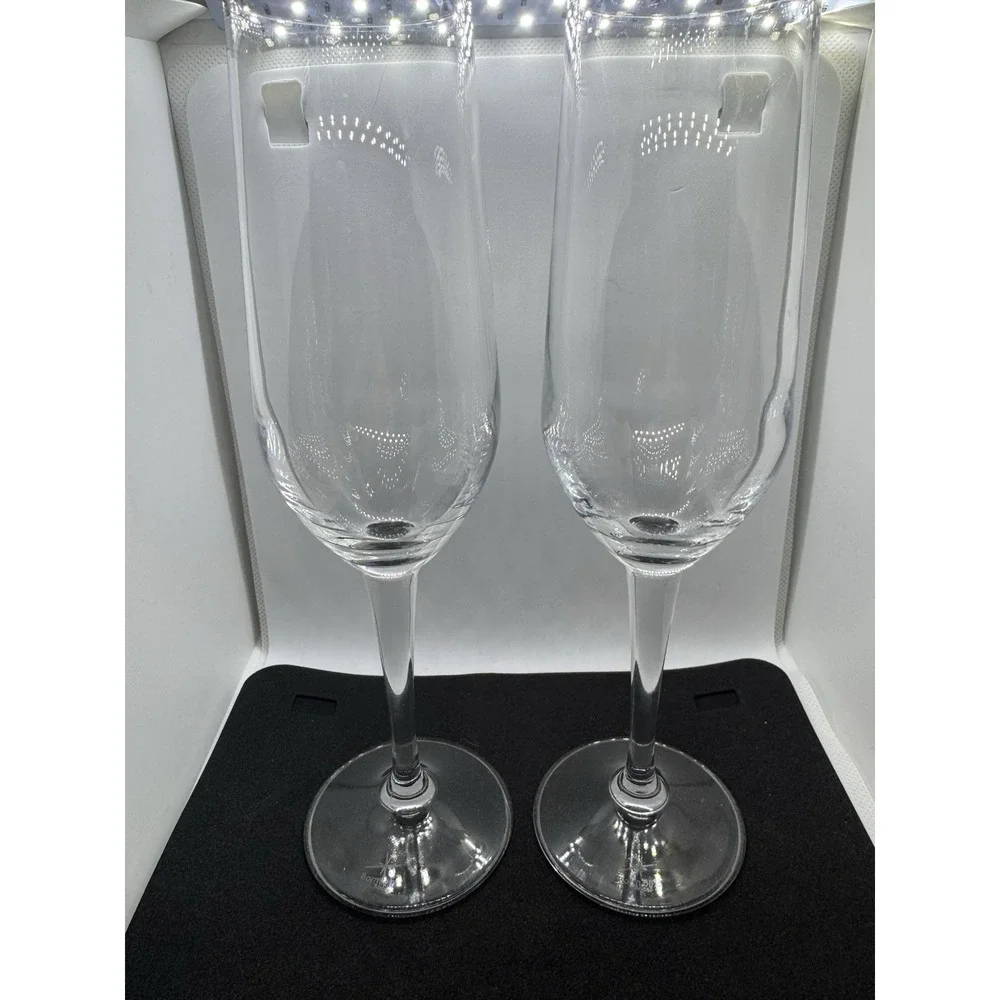 Bormioli Rocco Crystal Champagne Flutes Set of 2 – 8.75